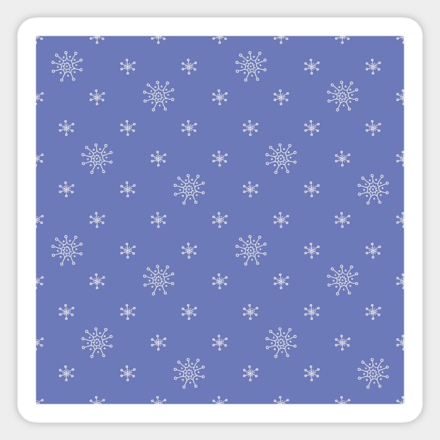 Snowflake pattern Sticker by DanielK